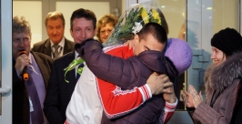 Встреча с родными Владислав Костин, РИА IrkutskMedia