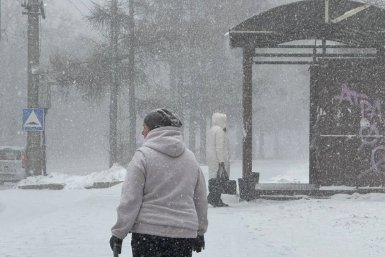 Снегопад в Иркутске Юлия Ушакова, ИА IrkutskMedia