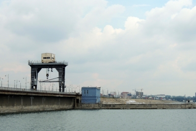 Козловой кран. ГЭС Наталия Раткевич, ИА IrkutskMedia