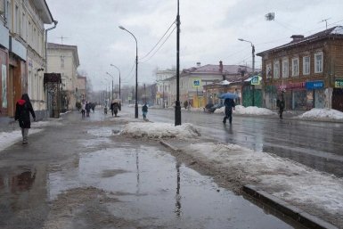 Сильный снег и минусовые температуры даже днем - погода на выходных в Иркутской области создано при помощи ИИ