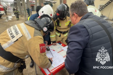 Крупный пожар на территории масложиркомбината в Иркутске ликвидирован