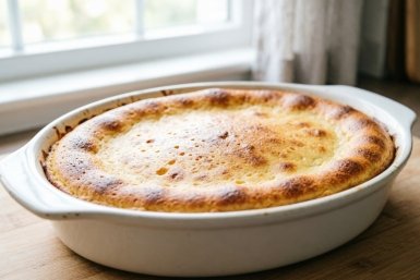 Творожная запеканка "Как в детстве": нежная и воздушная — без муки, хлопот и заморочек