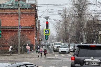 Снежное утро ожидается в Иркутске 23 апреля