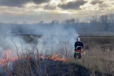 В Иркутске продолжаются отжиги сухой травы