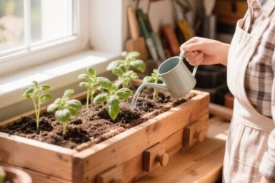 Дачники, 1 ложка и 0,5 таблетки для рассады в конце апреля: Растёт крепкой и мощной