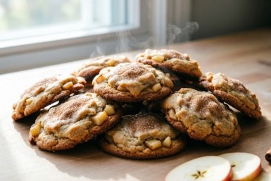 Творожно-яблочное печенье: тяп-ляп — и лакомый ароматный десерт из детства на столе