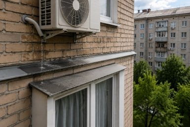 Если капает кондиционер соседа, можно заставить убрать Создано ИИ