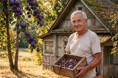 Закопайте гвозди под сливой в мае: Гарант богатого урожая - эта и ещё 2 дачные хитрости
