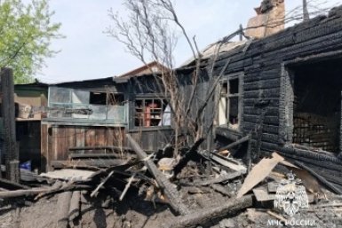 19-летний парень получил ожоги на пожаре в Черемховском районе