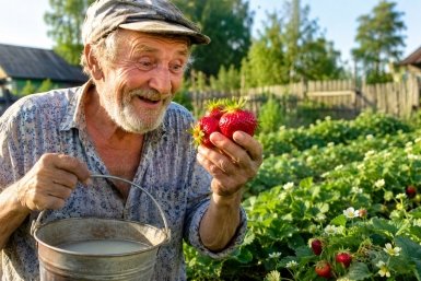 Полил хитрой жижей в июне — урожай клубники вырос на 40%: Дедовский рецепт опытного огородника