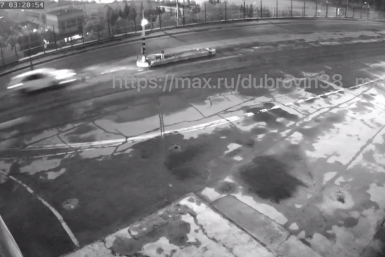 Автомобиль снес столб на Братской ГЭС и перевернулся: водитель госпитализирован 