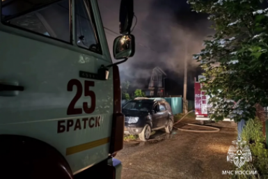62-летний мужчина пострадал при пожаре в садоводстве "Мичуринец" в Братске