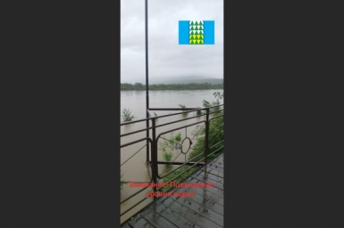 Повышение уровня воды на реке Витим в районе поселка Мама достигло 5 метров