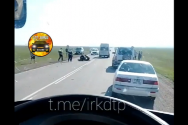 Мотоциклист разбился на дороге Иркутск - Усть-Орда