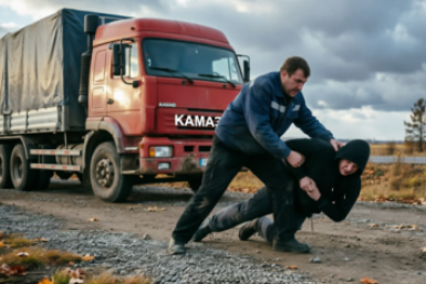 В Усть-Куте водитель КамАЗа скрутил грабителя, забравшегося в кабину
