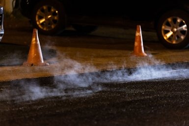 На улице Восточный промузел в Иркутске уложат нижний слой асфальтобетона