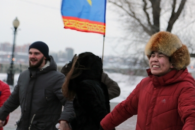 Порядка 200 человек приняли участие в глобальном ёхоре в Иркутске Оленникова Мария, IrkutskMedia