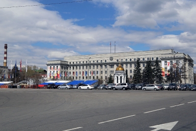 Подготовка города к 9 мая Мария Оленникова, IrkutskMedia