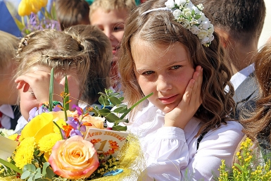 Торжественные линейки прошли во всех школах города Мария Оленникова, IrkutskMedia