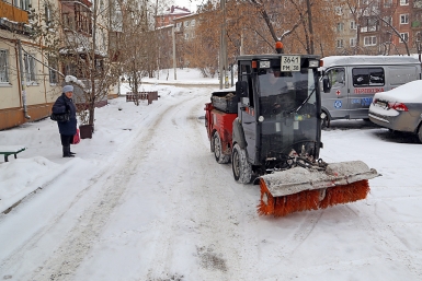 Внутридворовая уборка территории Мария Оленникова, IrkutskMedia