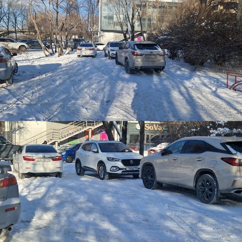 Парковка на тротуаре