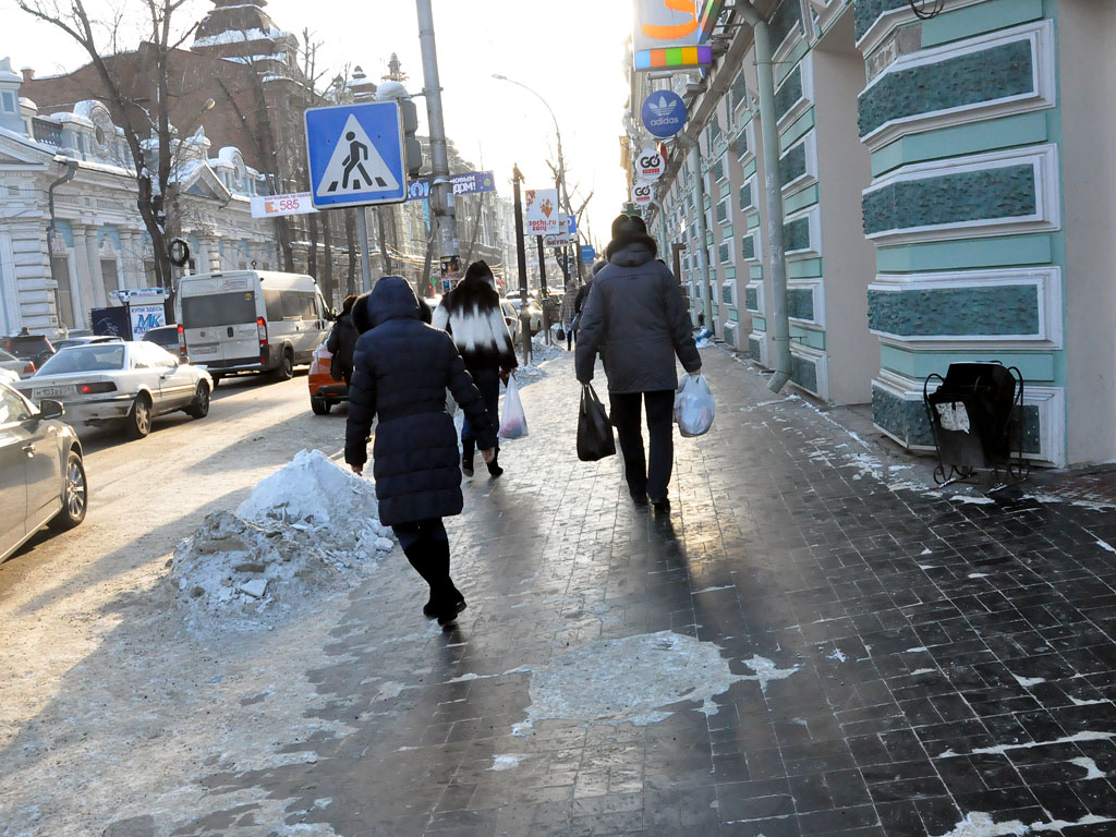Скользкие улицы, Фото с места события собственное