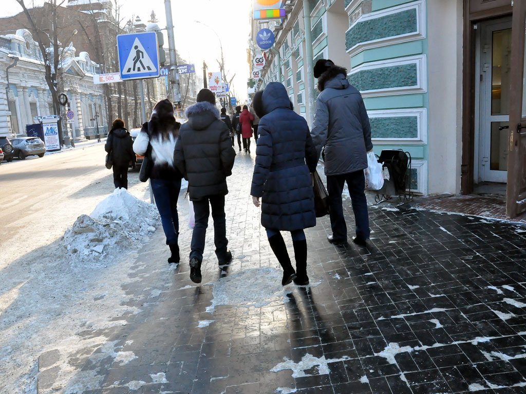 Скользкие улицы, Фото с места события собственное