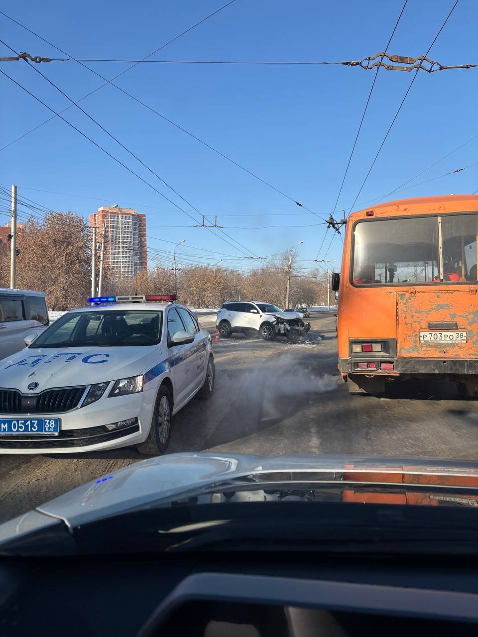 ДТП предоставлено очевидцами