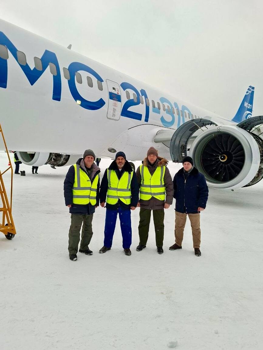 Самолёт МС-21 вернулся в Жуковский Телеграм-канал (18+) &quotЗаметки авиастроителей&quot