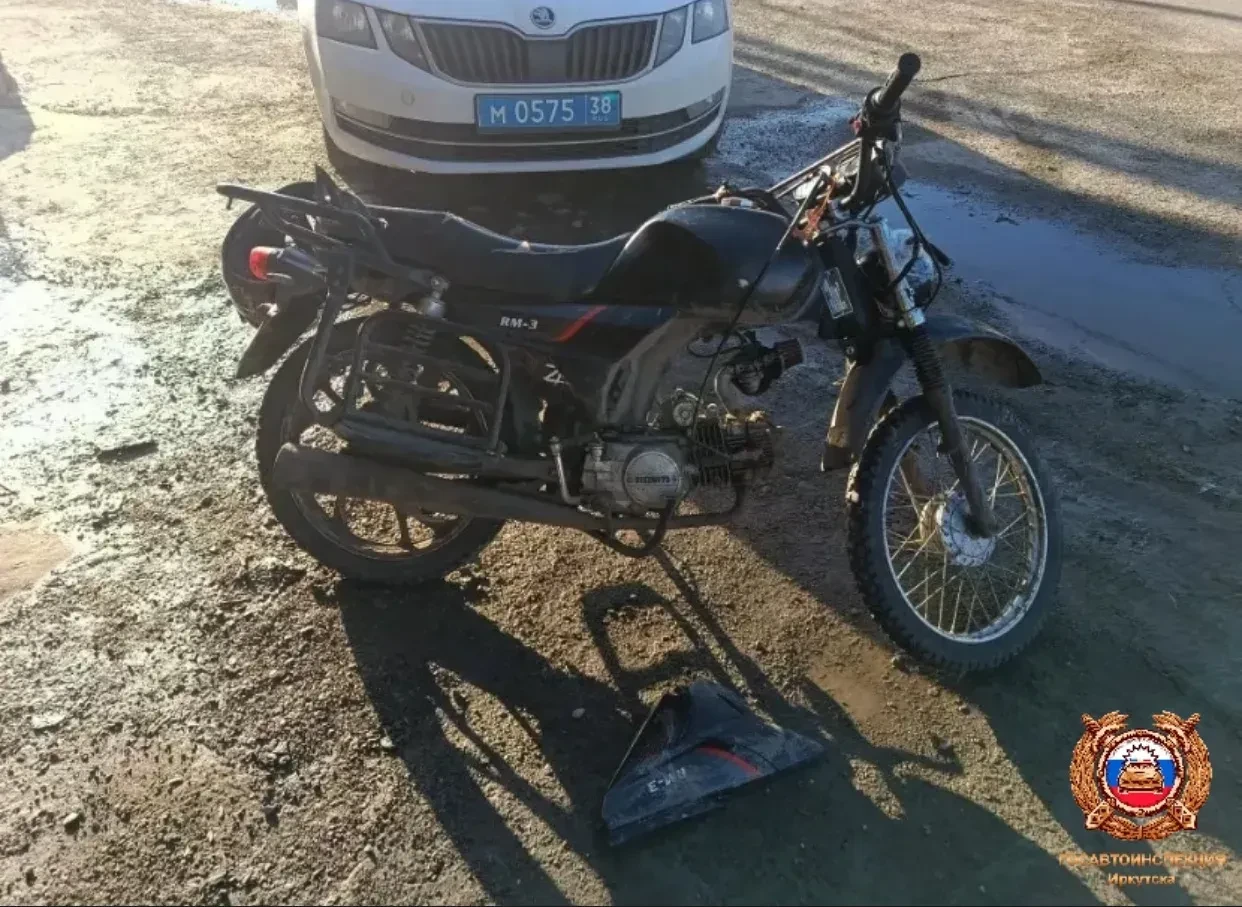 15-летний подросток упал с мотоцикла в Иркутске Госавтоинспекция Иркутска