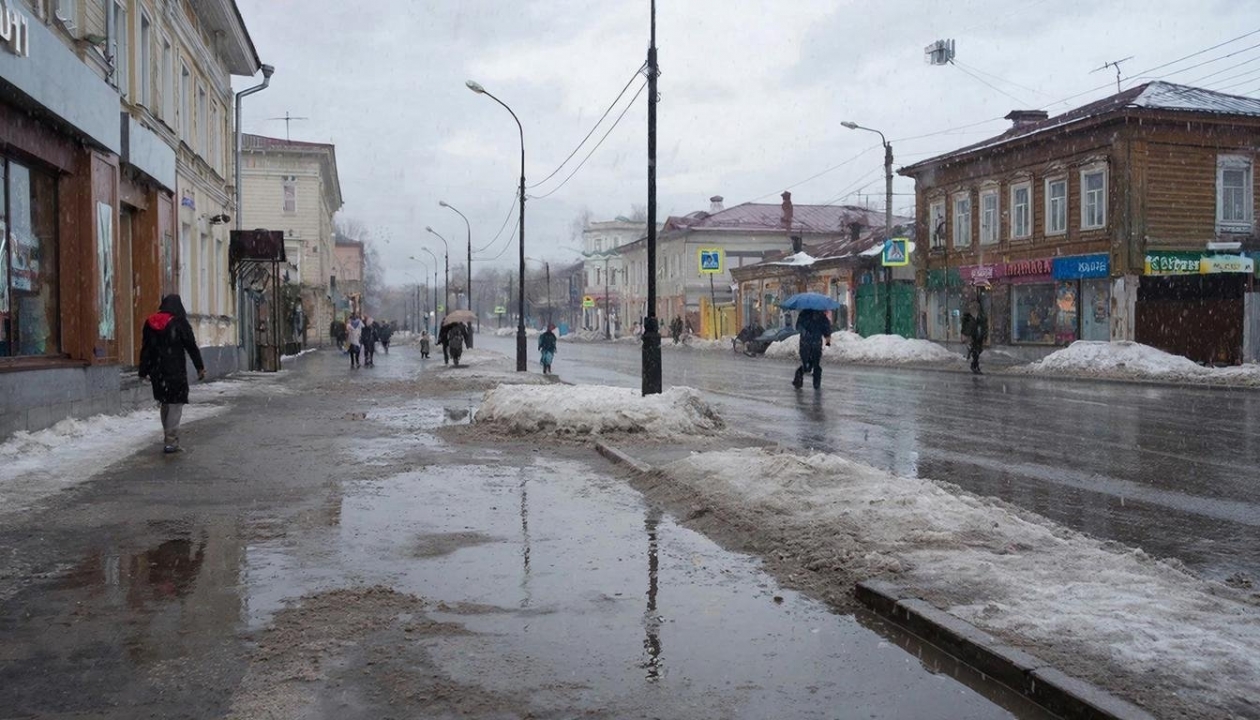 Мокрый снег и до - 5°С днем - погода в Иркутской области 22 апреля создано при помощи ИИ