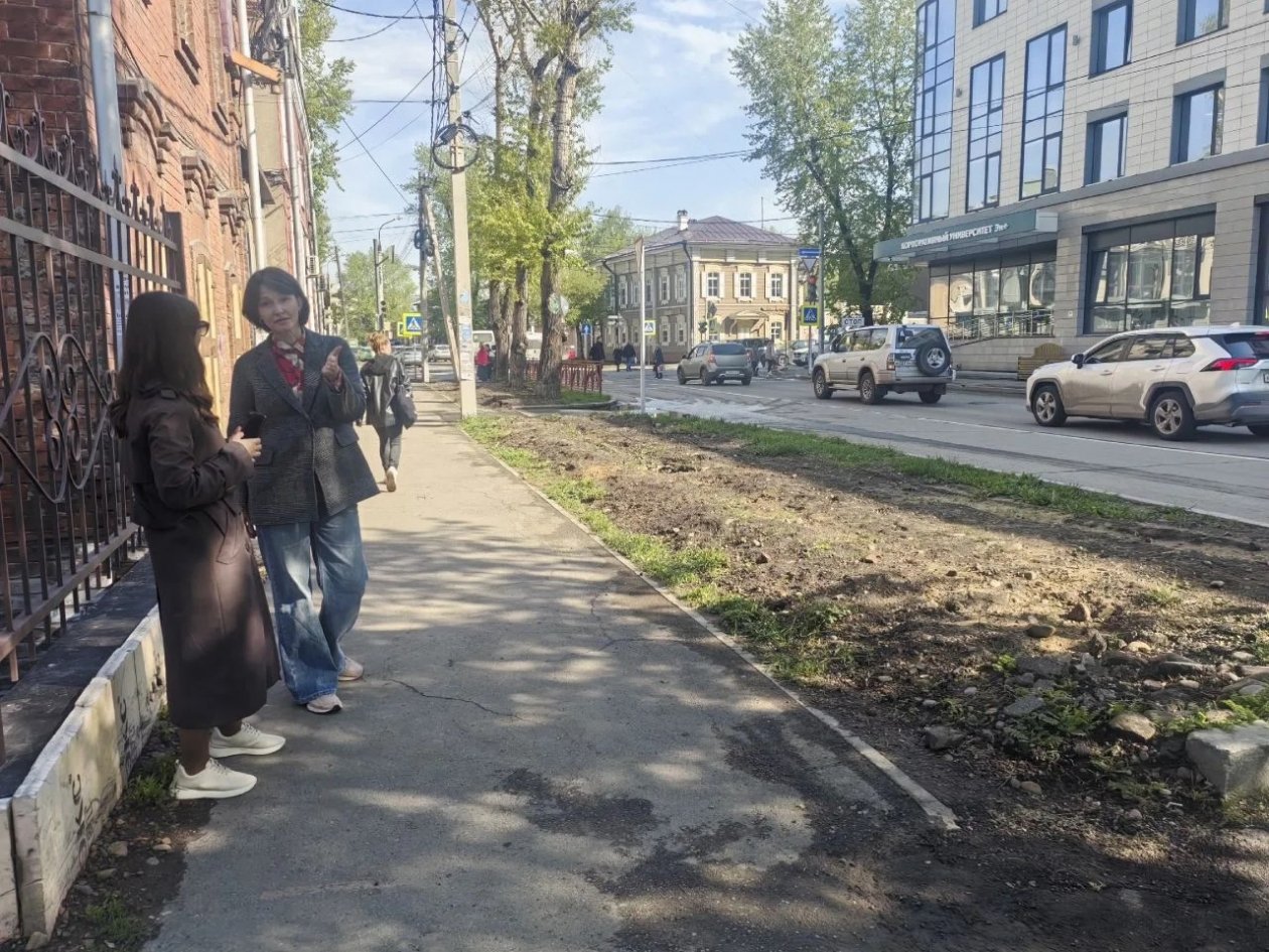 В округе №20 депутата думы Иркутска идет работа по благоустройству территории Пресс-служба думы города