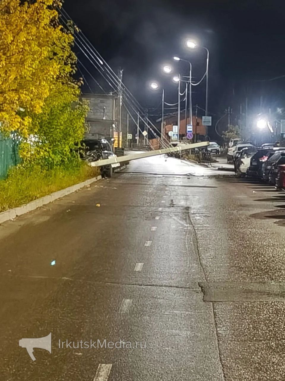 Фото с места происшествия в Иркутском районе