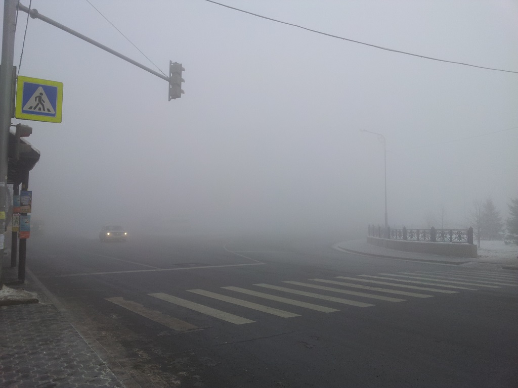 Автомобили перед пешеходным переходом возникают будто из ниоткуда, Фото с места события собственное