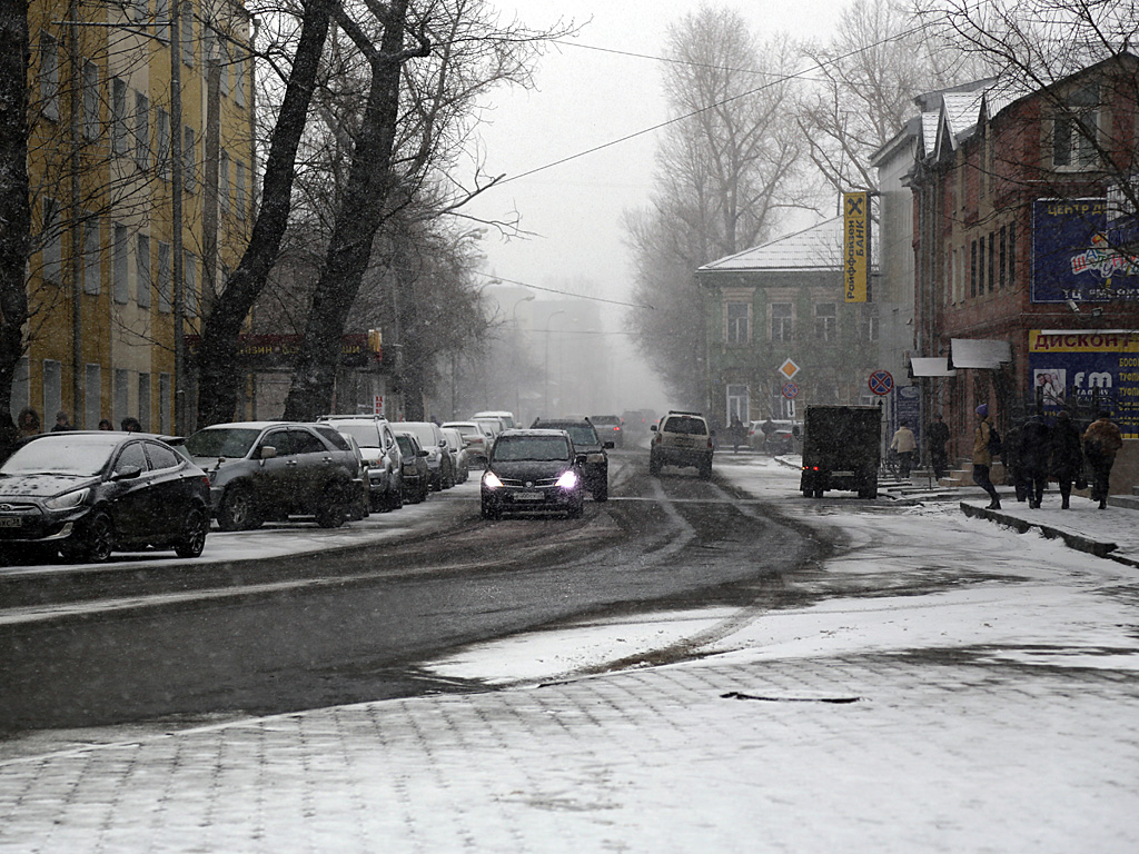Улицы Иркутска под снегом, Фото с места события собственное