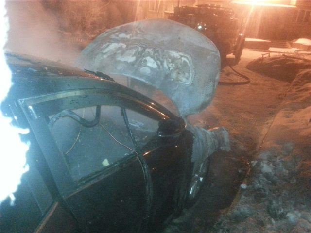 Автомобиль Nissan Qashqai сгорел в Ангарске в ночь на 14 декабря