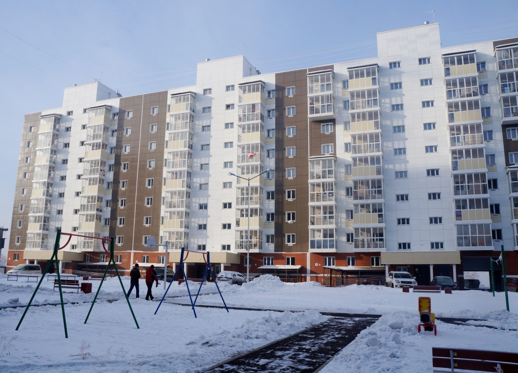 Дома в микрорайоне "Эволюция"