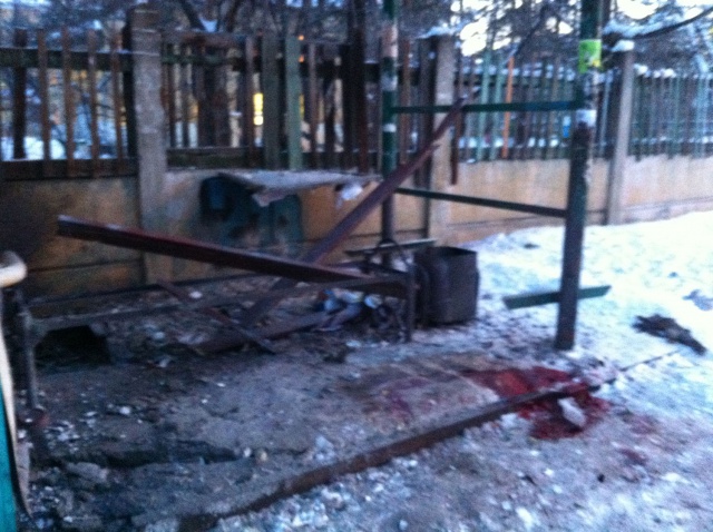 Взрыв на остановке в Ангарске