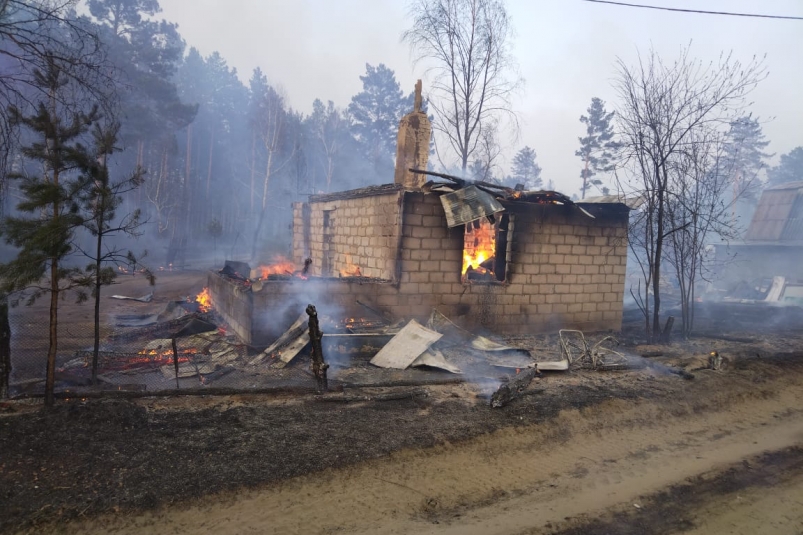Прокуратура поставила на контроль проверку по факту крупного пожара в Усольском районе
