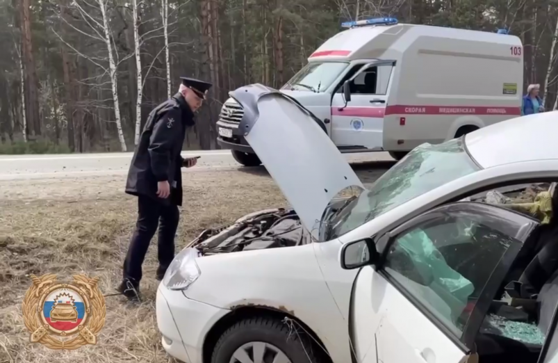 В Ангарске водитель иномарки выехал на
