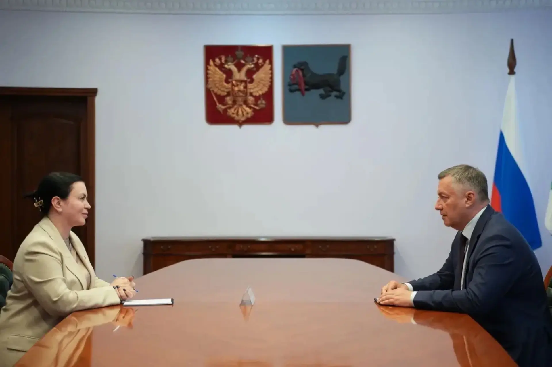 Губернатор Иркутской области провел встречу с депутатом ГД от ЕР Марией Васильковой правительство Иркутской области